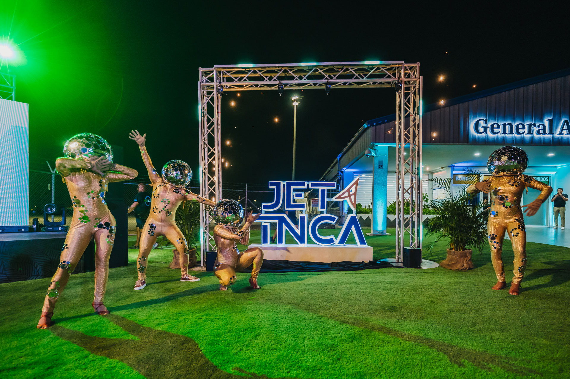 Aruba Airport Jet TNCA One Year Celebration Beautiful Event Surprise Act - Jettnca